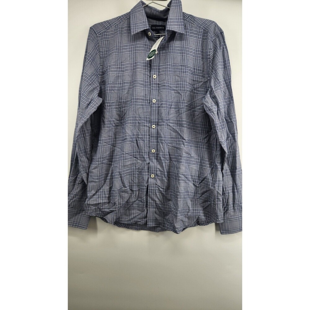 Jack‎ Maverick Men's Navy-Blue Medium Lightweight Brushed Twill Shirt NWT